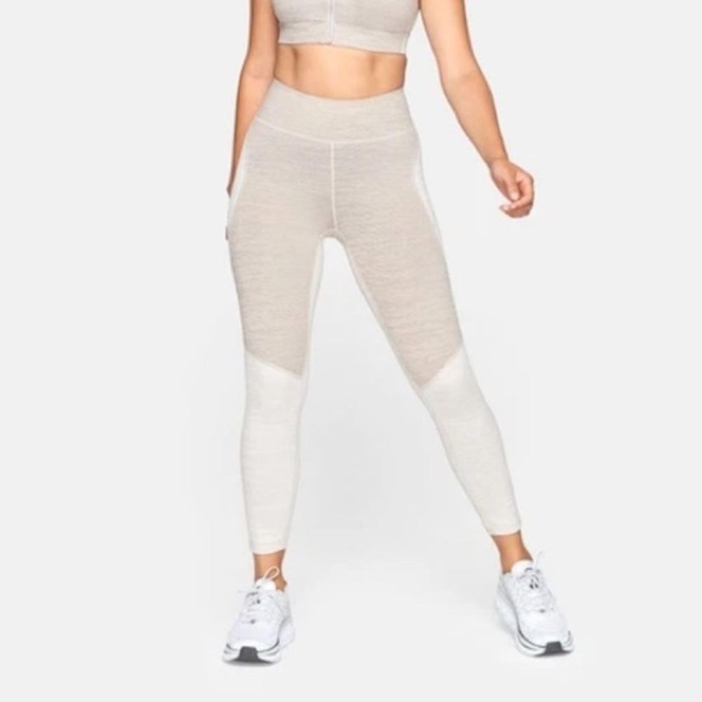 OV Tech Sweat Legging Two-toned Oat and Light Gray